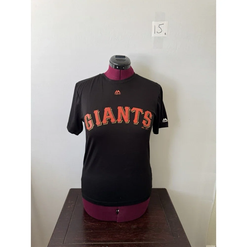 San Francisco Giants Majestic Performance T-Shirt — Black — Medium